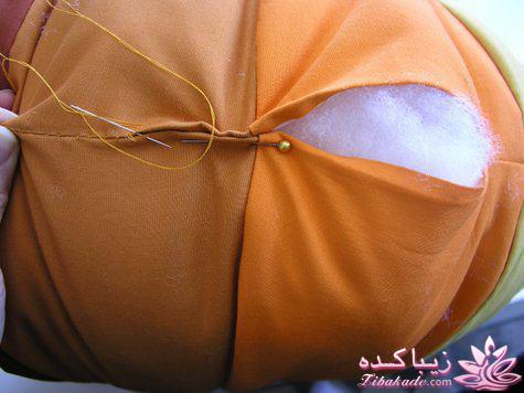 دوخت کوسن با تکه ها 